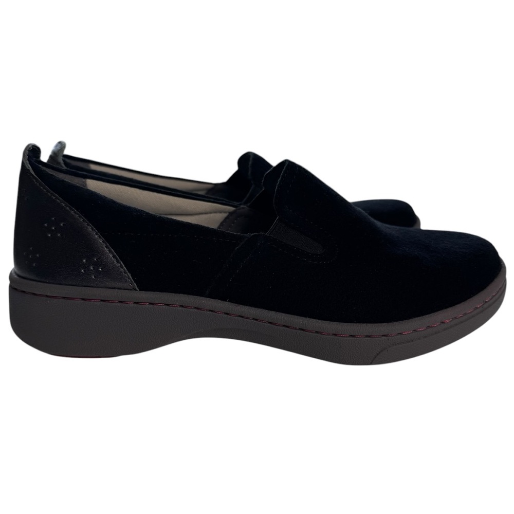 Dansko women's black suede slip on shoes sz EU 38 loafers